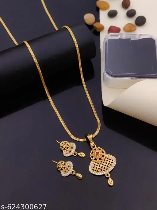 Pendant with Chain for Women (White)