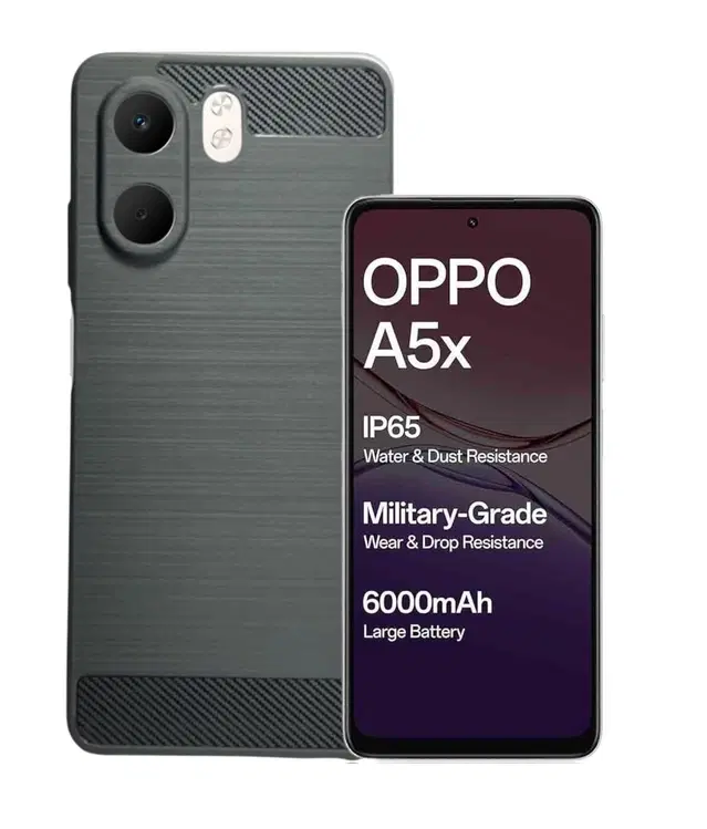 Silicon Back Cover For Oppo Cph2733 / A5X 5G, Black