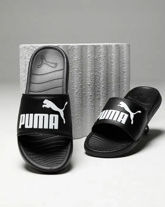 Sliders for Men (Black, 6)