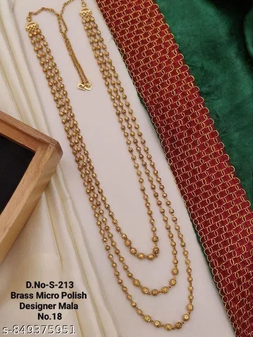 Elegant Necklace for Women (Gold, Free Size)