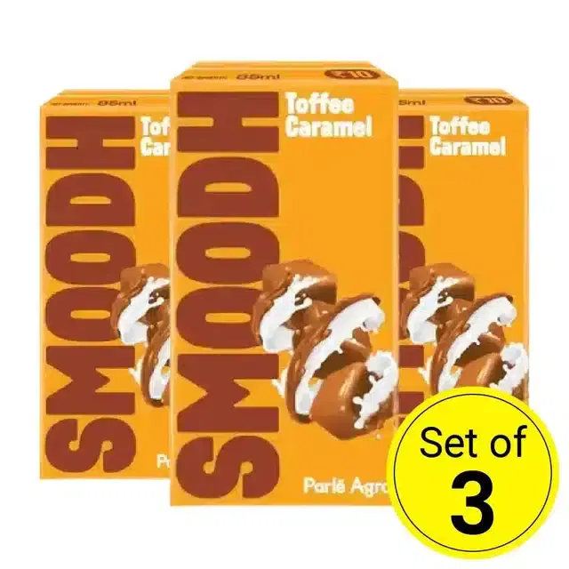 Smoodh Toffee Caremel Flavoured Milk 80 ml (Set of 3)