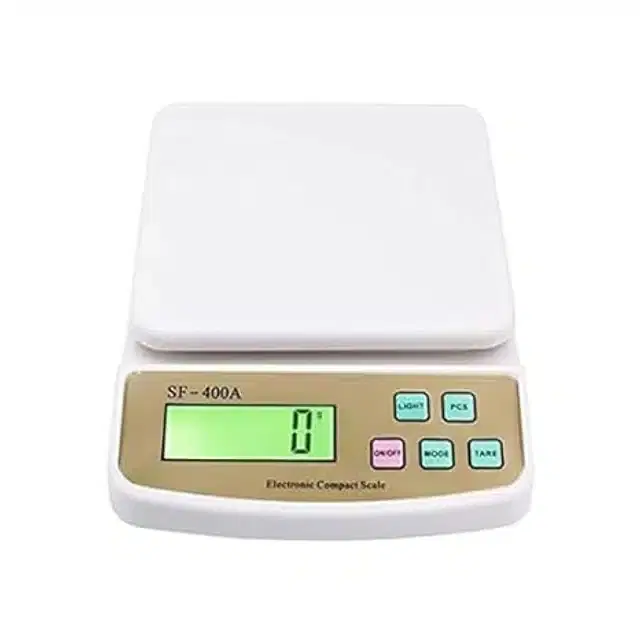 Digital Kitchen Weighing Scale, White