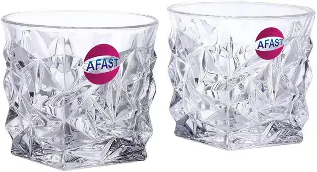 Liquor cum Cocktail Glasses, Transparent, 250 ml, Pack of 2