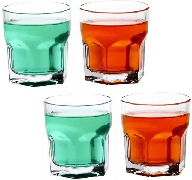 Liquor cum Cocktail Glasses, Transparent, 250 ml, Pack of 4