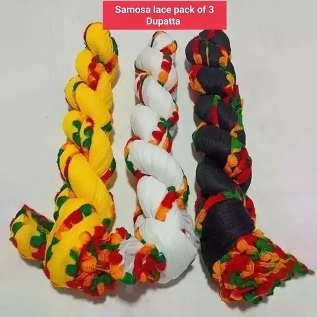 Cotton Blend Printed Dupatta for Women, Multicolor Pack of 3