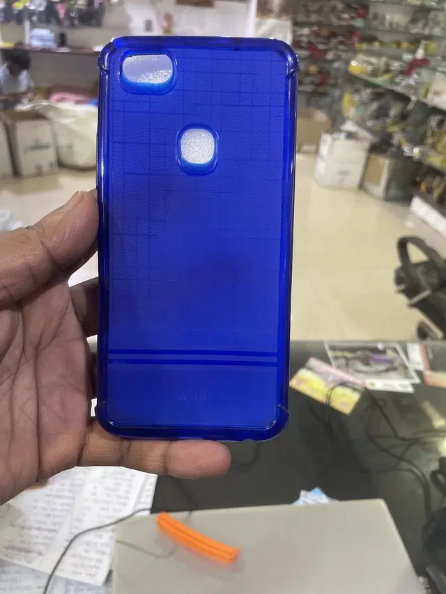 Silicone Mobile Back Cover for Vivo 1803 / Y83 / Y81 (Blue)