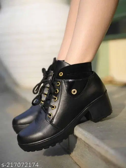 Shoetopia Girls Boots Black Size 12-13 Years