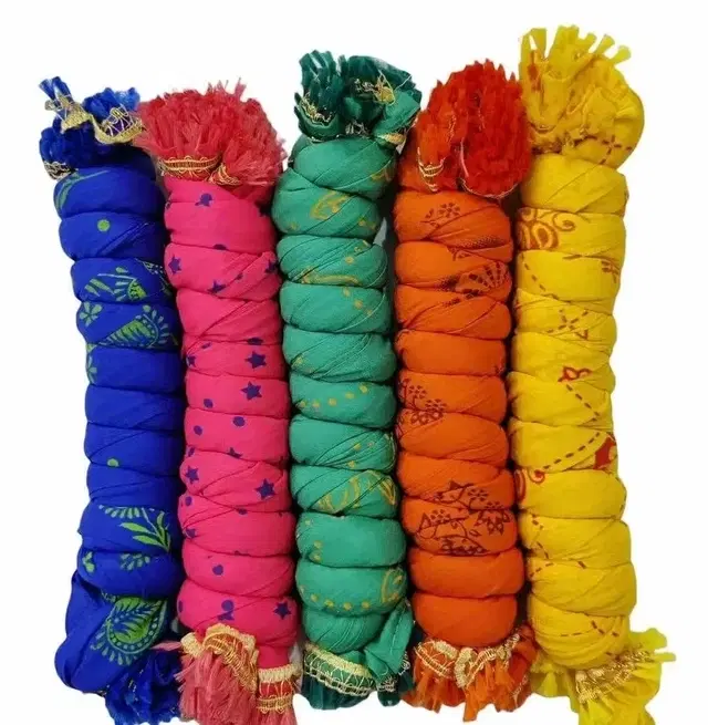 Cotton Printed Dupatta for Women, Multicolor Pack of 5