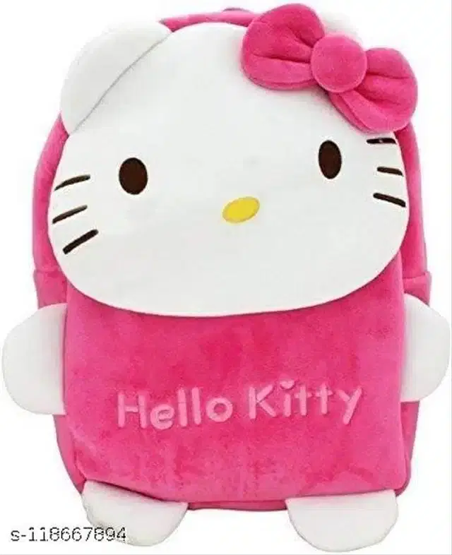 Plush School Bag for Kids, Pink