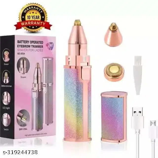 2 in 1 Eyebrow Trimmer, Multicolor