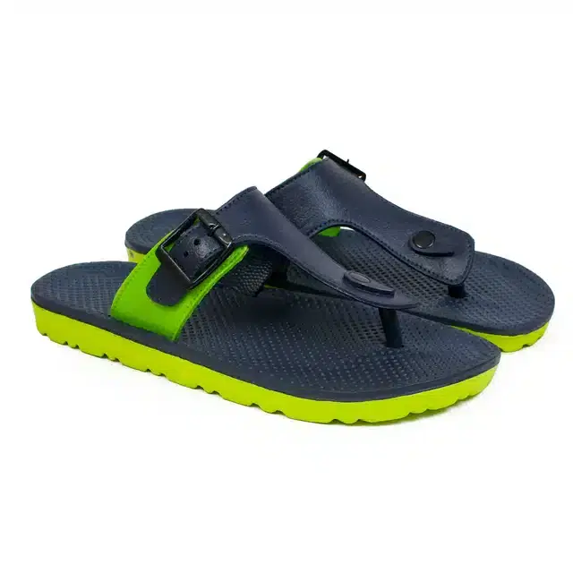 Slip On Slippers for Men (Mint Green, 7)