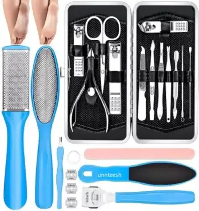 24 in 1 Pedicure with Manicure Tool Kit, Set of 1, Multicolor