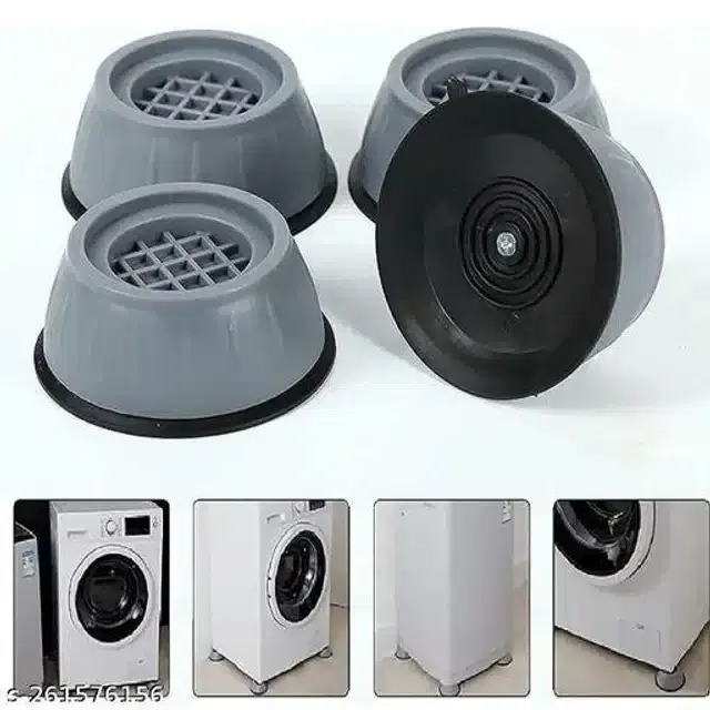 Washing Machine Stand, Grey, Pack of 4