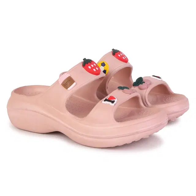 Sliders for Women (Peach, 8)