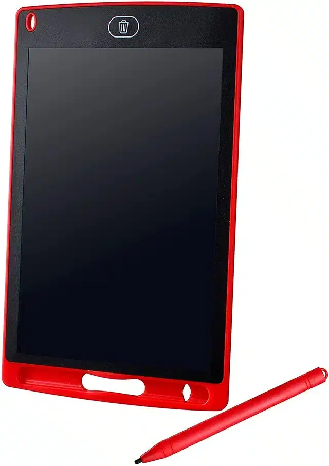LCD Writing Pad for Kids, Red, 8.5 Inches
