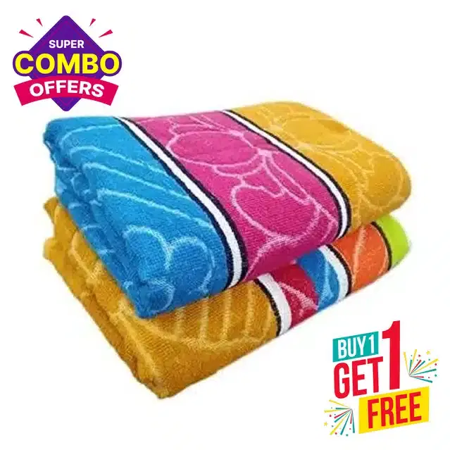 Bath Towel, Assorted, 24x48 Inches, Pack of 2