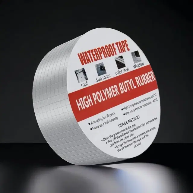 Aluminium Single Sided Self Adhesive Tape, Silver, 5 m