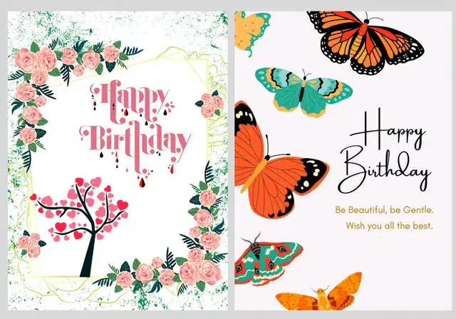 Birthday Greeting Cards, Multicolor