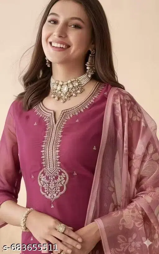 Kurta Set for Women (Red, XS)