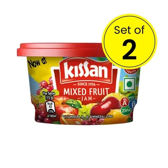 Kissan Mixed Fruit Jam 2X95 g (Pack of 2)