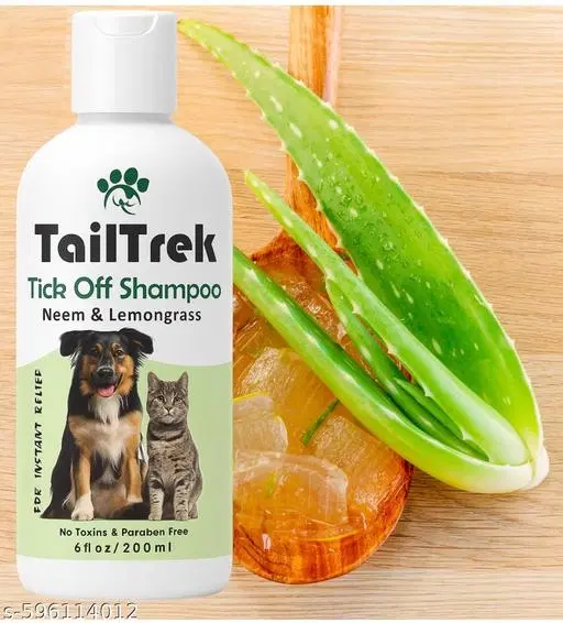 TailTrek Flea and Ticks Shampoo For Dogs & Cats 200 ml (Pack Of 1)