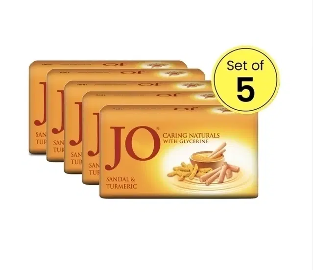 Jo Sandal & Turmeric Soap 5X47 g (Pack of 5)