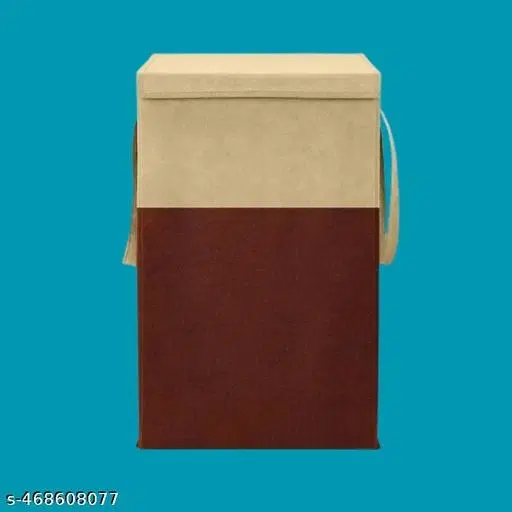 Polyester Laundry Basket, Black ,  (Pack Of 1)