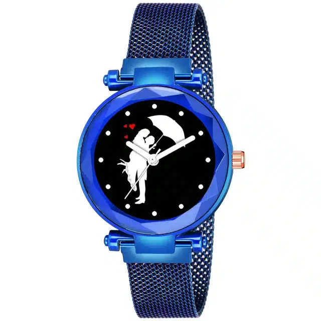 Analog Watch for Girls (Blue)