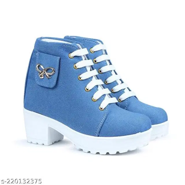 Boots for Women (Blue, 3)