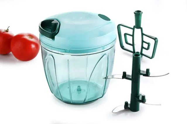 Plastic Manual Vegetables Chopper, Multicolor, 1000 ml