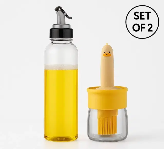 2 in 1 Oil Dispenser and 1 Litre Oil Dispenser Combo Set