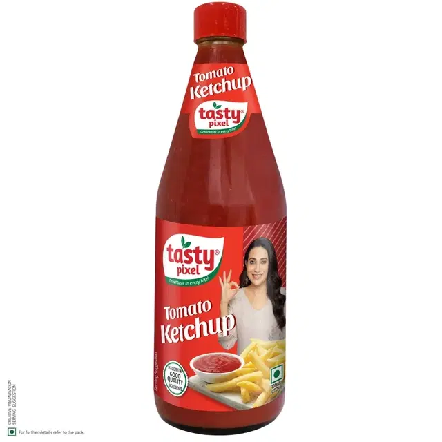 Veeba Tasty Pixel Tomato Ketchup 1 Kg (Bottle)
