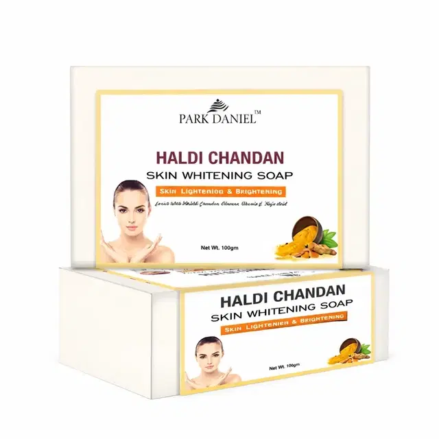 PARK DANIEL Haldi Chandan Soap, Pack of 2, 100 g Each