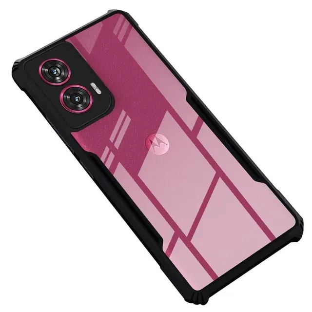 Rubber Back Cover for Motorola Moto G96 5G (Black)