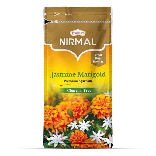 Nirmal Jasmine Marigold Premium Zipper Agarbatti 150 g