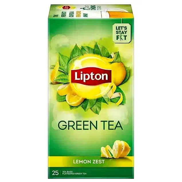 Lipton Green Tea Bags Lemon zest - 25 pcs