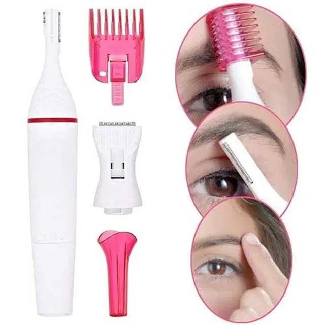 Electric Women Hair Removal Trimmer for Women, White, MNE-24