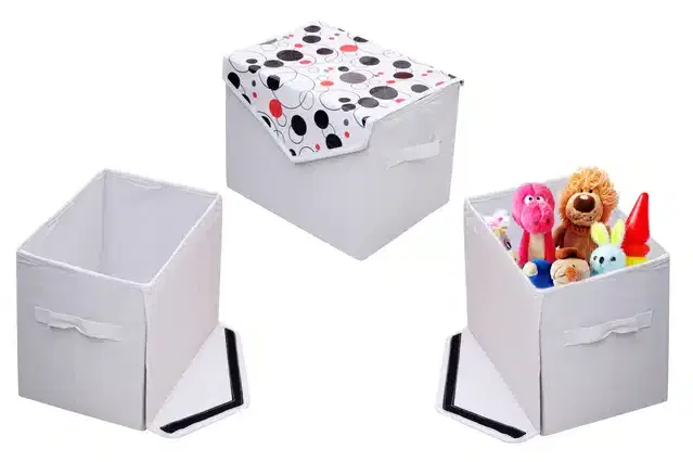 PVC Printed Toys Storage Box, Multicolor
