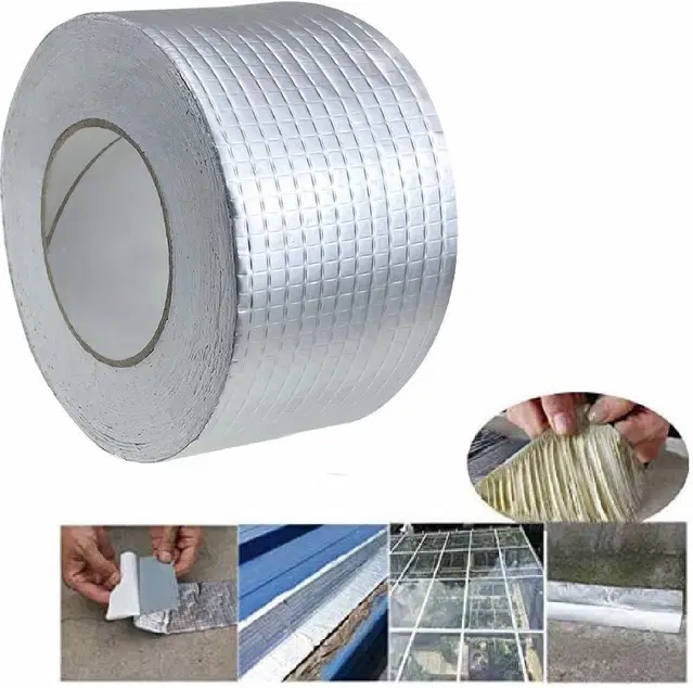Aluminium Single Sided Self Adhesive Tape, Silver, 5 m