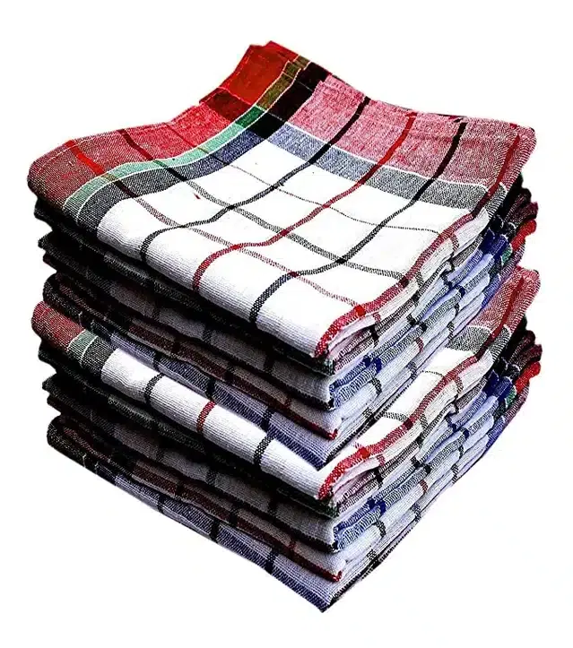Cotton Kitchen Cleaning Napkins, Multicolor, Pack of 6