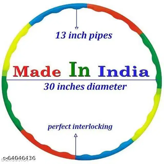 Plastic Hula Hoops, Multicolor