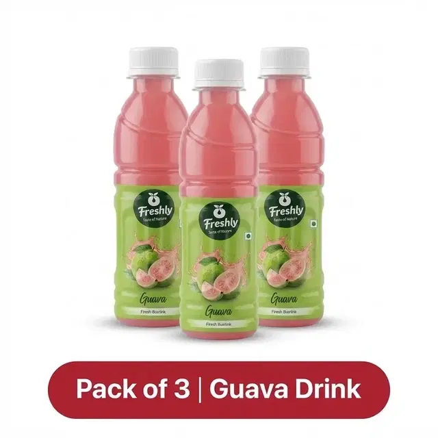 Freshly Guava Juice 250 ml (Pack Of 3)