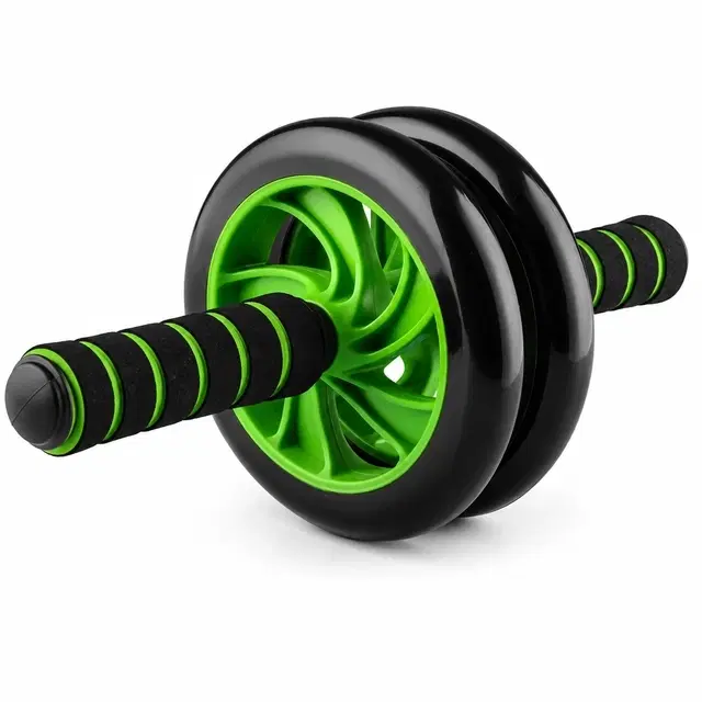 Premium Double Wheel Ab Roller [Green & Black]