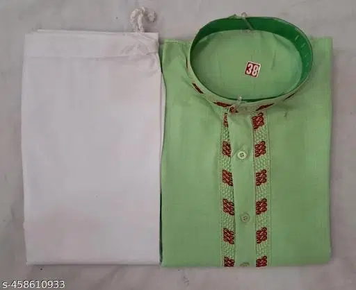 Cotton Kurta Set for Men (L)