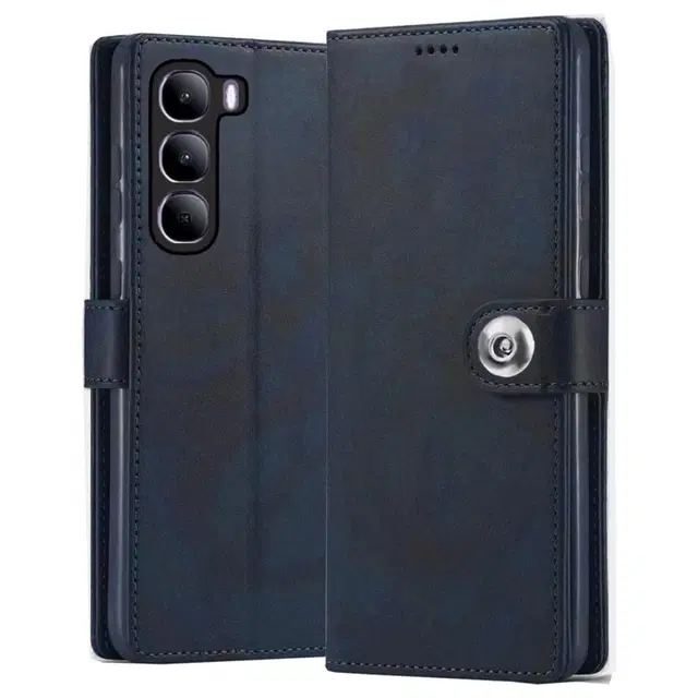 Artificial Leather Flip Cover For Realme Rmx3943 / C75 / C73 5G, Blue