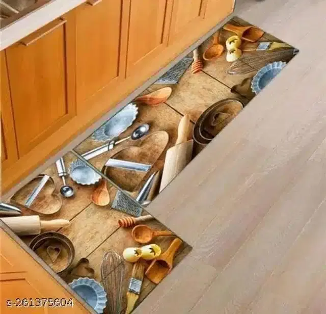 Kitchen Mats, Beige, Pack of 2