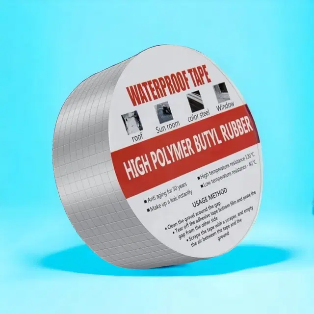 Aluminium Single Sided Self Adhesive Tape, Silver, 5 m