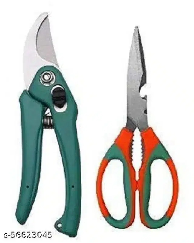 Garden Pruner with Scissor, Assorted, Set of 2