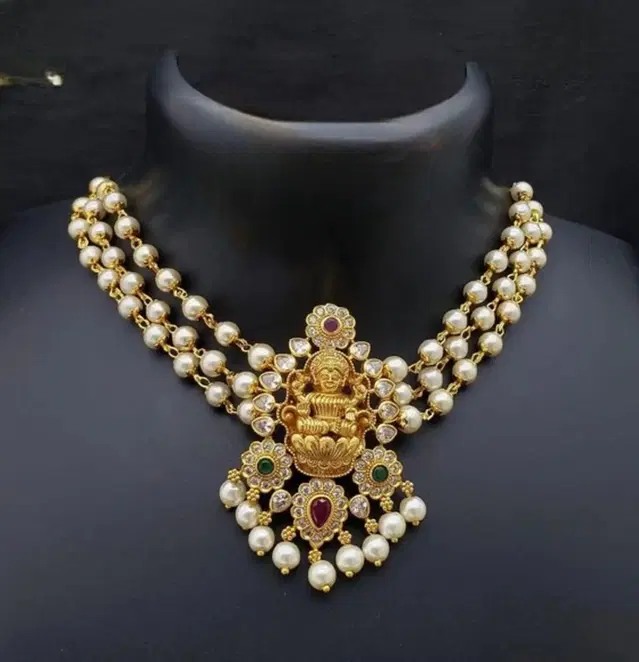 Zircon Gold-plated Necklace Set for Women (Rose, Free Size)