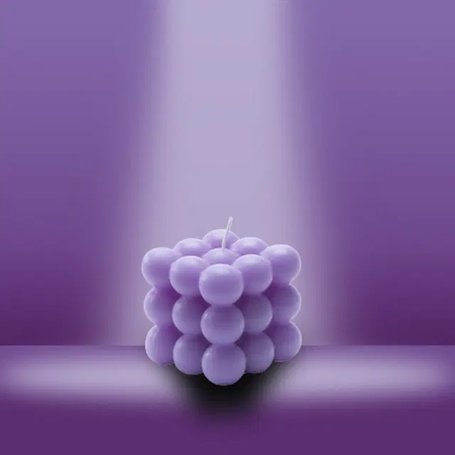 Handmade Bubble Candle, Multicolor, Pack of 1